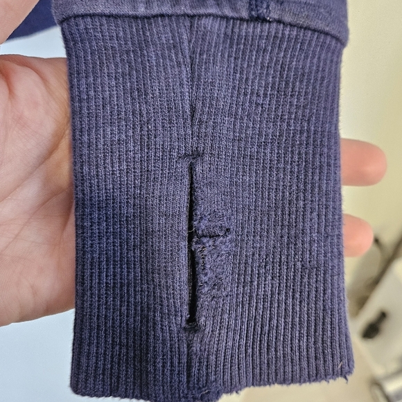 Lululemon womens size 4 Scuba Full-Zip hoodie navy blue long sleeve - Picture 6 of 7